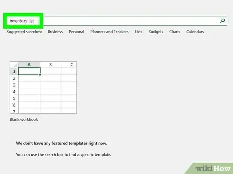 Imagen titulada Create an Inventory List in Excel Step 3