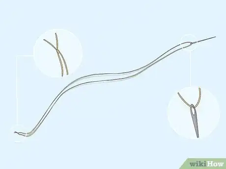 Imagen titulada Sew Hair Extensions to a Clip Step 2