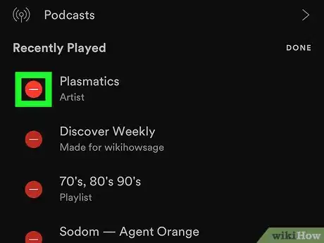 Imagen titulada Hide Recently Played Artists on Spotify on iPhone or iPad Step 4