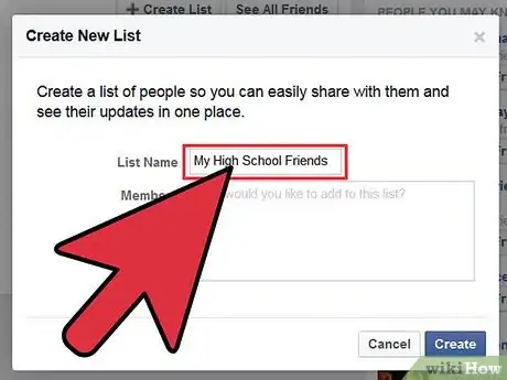 Imagen titulada Make Friends Lists on Facebook Step 15