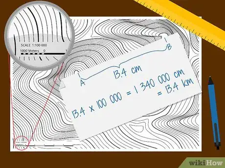 Imagen titulada Measure a Straight Line Distance Using a Topo Map Step 7