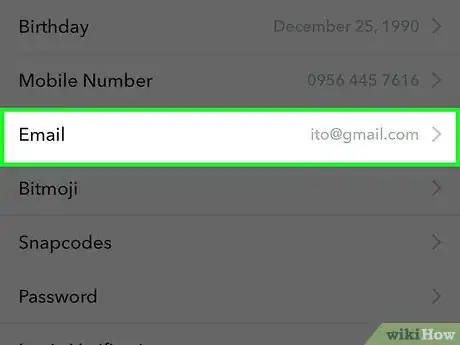 Imagen titulada Change Your Snapchat Email Step 4