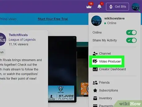 Imagen titulada Delete Twitch Videos Step 3