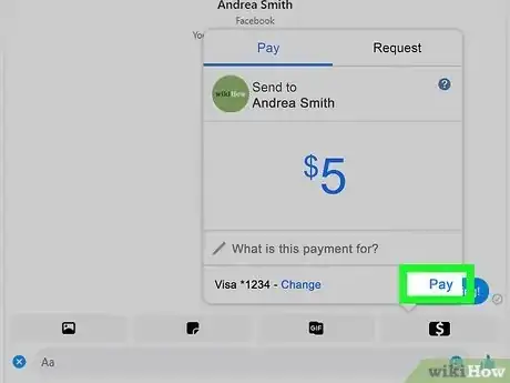 Imagen titulada Send and Request Money with Facebook Messenger Step 19