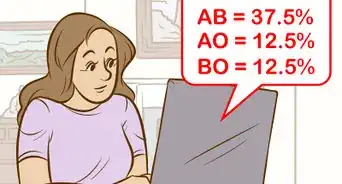 determinar el tipo de sangre de tu bebé usando un cuadro de Punnett