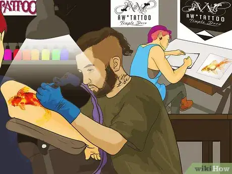 Imagen titulada Get a Watercolor Tattoo Step 1