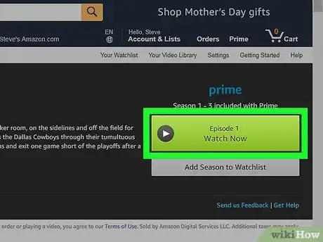 Imagen titulada Watch Amazon Prime on PC or Mac Step 12