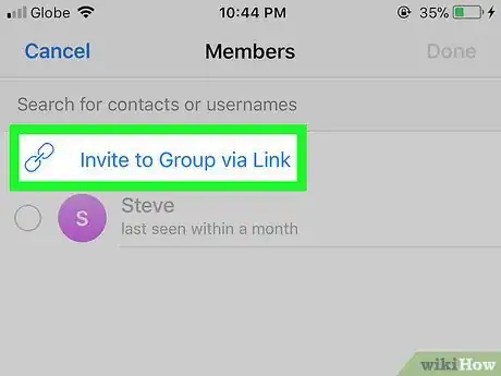 Imagen titulada Get a Group Link on Telegram on iPhone or iPad Step 6