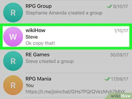 Imagen titulada Get a Group Link on Telegram on iPhone or iPad Step 3