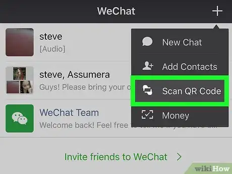 Imagen titulada Scan a QR Code on WeChat on iPhone or iPad Step 8