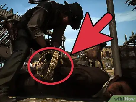 Imagen titulada Use the Lasso in Red Dead Redemption Step 4