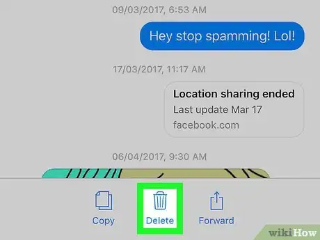 Imagen titulada Delete Messages on Facebook Messenger Step 4