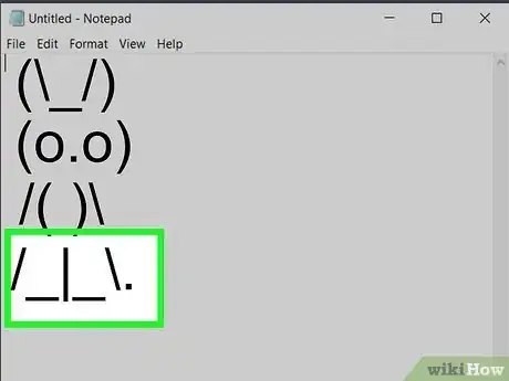Imagen titulada Make a Bunny by Typing Characters on Your Keyboard Step 59