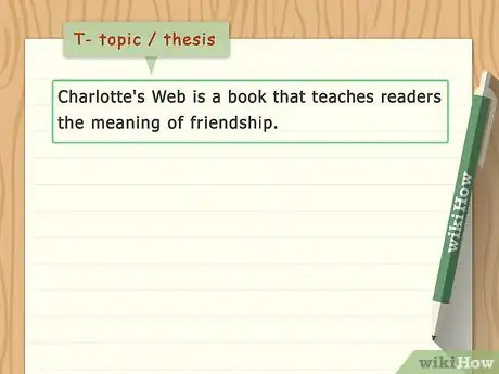 Imagen titulada Write a T‐BEAR Paragraph Step 1
