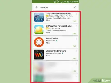 Imagen titulada Get a Weather Widget on Android Step 5