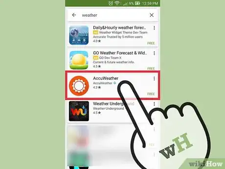 Imagen titulada Get a Weather Widget on Android Step 6