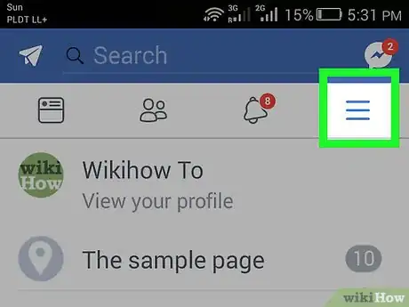 Imagen titulada Make Facebook Pictures Private on Android Step 2