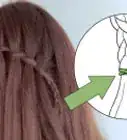 hacer una trenza en cascada