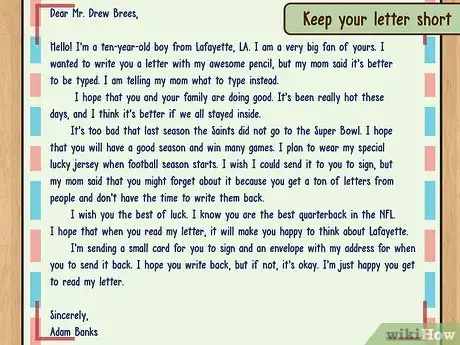 Imagen titulada Write a Fan Letter (Preteen) Step 4