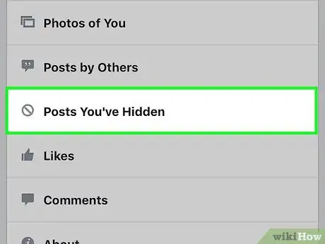 Imagen titulada View Hidden Posts on Facebook Step 5