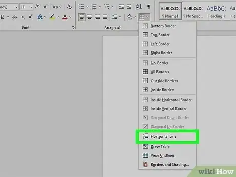 Imagen titulada Insert a Line in Word Step 11
