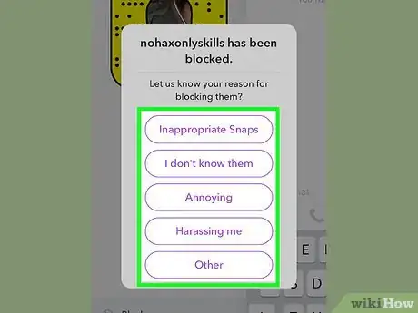 Imagen titulada Block Someone on Snapchat Step 15