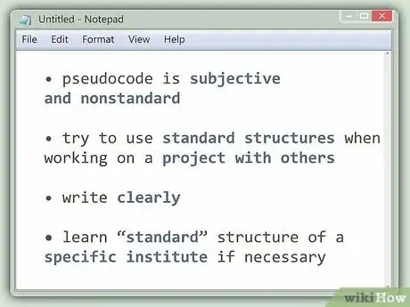 Imagen titulada Write Pseudocode Step 3