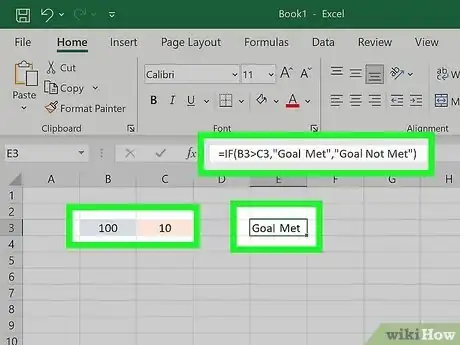 Imagen titulada How Do You Write an if then Formula in Excel Step 2