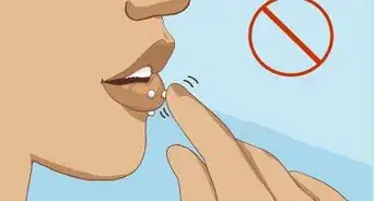 tratar un piercing de labio infectado