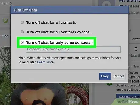 Imagen titulada Appear Offline to Some People on Facebook Step 10
