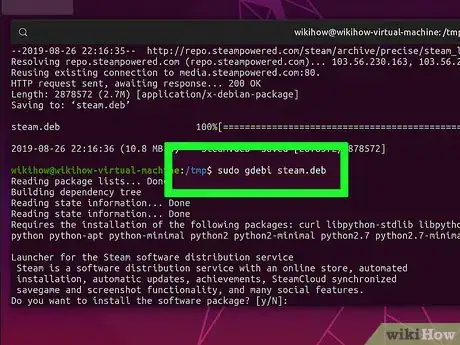 Imagen titulada Install Steam on Linux Step 16