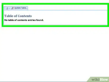 Imagen titulada Create a Table of Contents for a Word Document Step 4