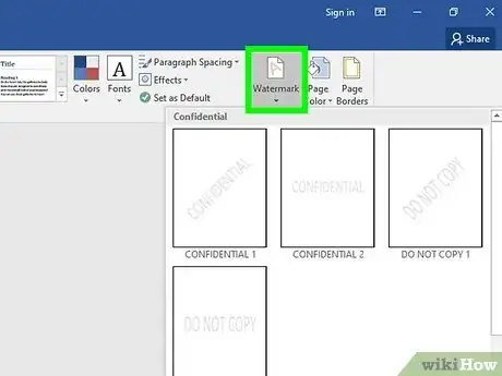 Imagen titulada Insert a Background Image on One Page in Word Step 17