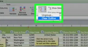 agrupar y hacer esquemas en Excel