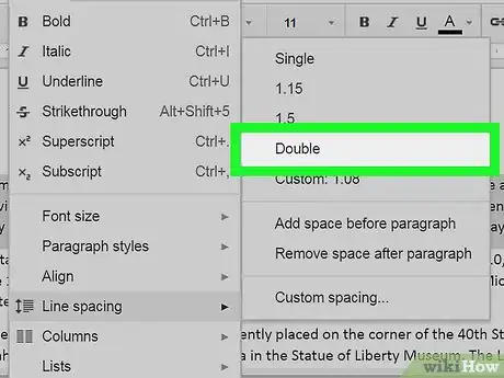 Imagen titulada Double Space in Google Docs Step 5