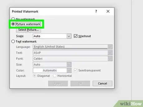 Imagen titulada Insert a Background Image on One Page in Word Step 19