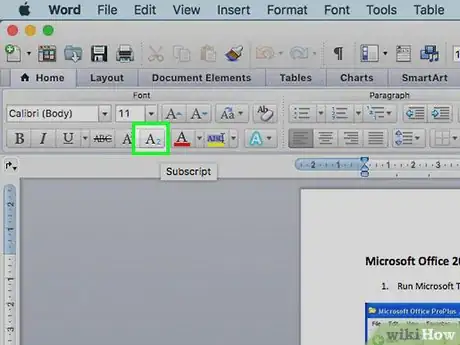 Imagen titulada Type Subscripts on Mac Step 10