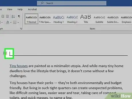 Imagen titulada Get Rid of a Horizontal Line in Microsoft Word Step 9
