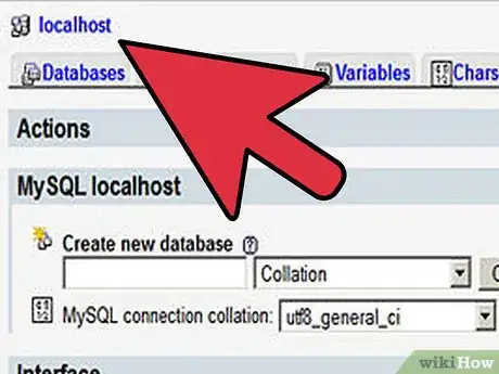 Imagen titulada Create a Database in phpMyAdmin Step 3