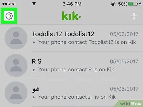 Imagen titulada Block People on Kik Step 1