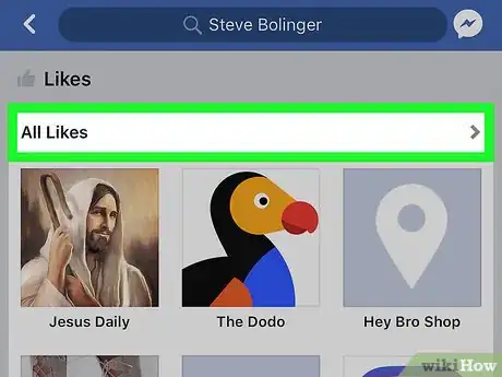 Imagen titulada View a List of Your Liked Pages on Facebook on iPhone or iPad Step 12