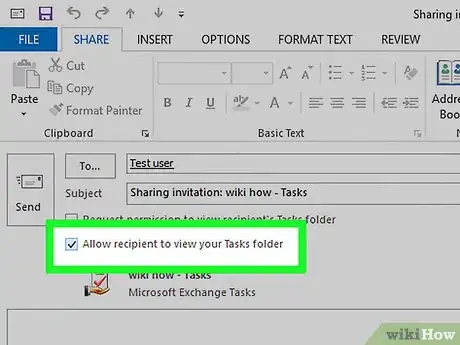 Imagen titulada Share Tasks in Outlook 2016 Step 6