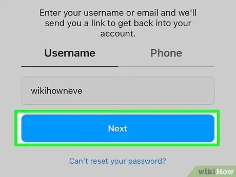 Imagen titulada Reactivate Instagram Step 12