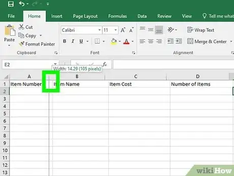 Imagen titulada Create an Inventory List in Excel Step 12