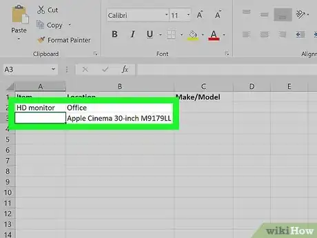 Imagen titulada Make a Spreadsheet in Excel Step 4