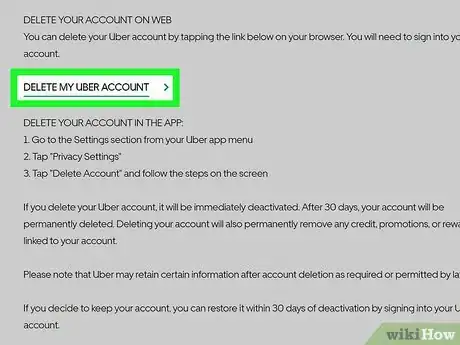 Imagen titulada Cancel an Uber Account Step 9