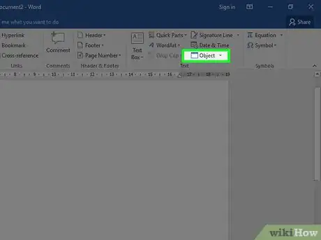 Imagen titulada Insert a File Into a Word Document Step 4