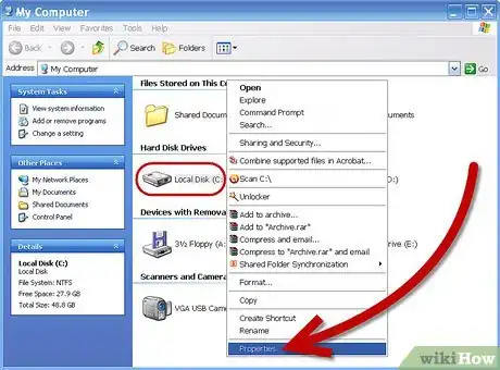 Imagen titulada Free Up Disk Space on a Windows XP PC Step 1Bullet2