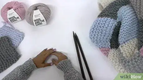 Imagen titulada Knit a Patchwork Blanket Step 1