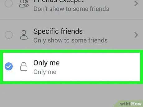 Imagen titulada Make Facebook Pictures Private on Android Step 9